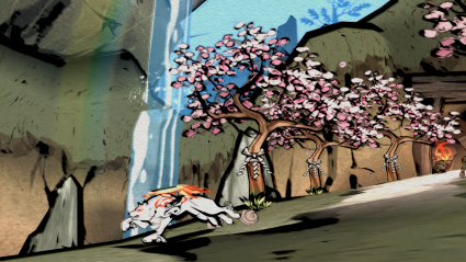 The gorgeous Okami. Once eloquently described by me as a game about a wolf that can paint...