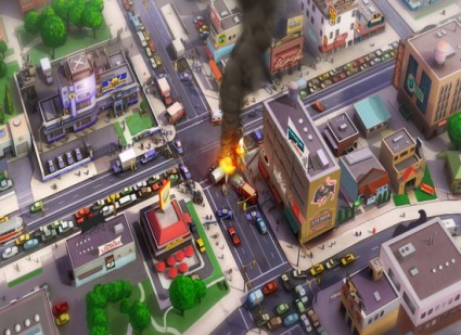 The irony of a car crash in Sim City. Of course if you got as far as seeing anything like this upon release, you were one of the lucky few