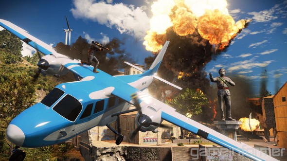 Just Cause 3, bonkers fun! And in keeping with Christmas, not a million miles from a Die Hard sandbox game...